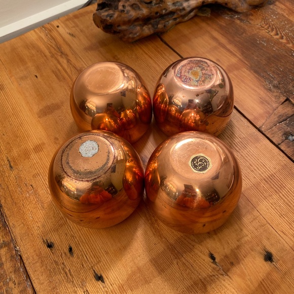 Coppercraft Guild rolypoly drink ware. Rolypoly glasses. Vintage copper barware. - Picture 7 of 7